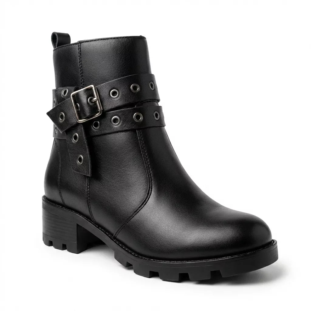 Bota Cano Alto Stella preto — vista frontal