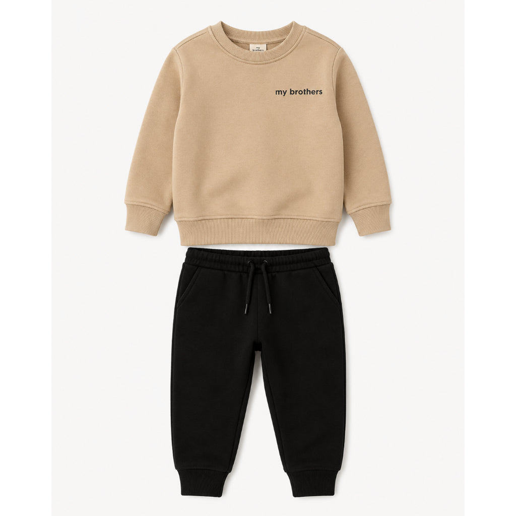 Conjunto Moleton Infantil My Brothers E Calça Jogger