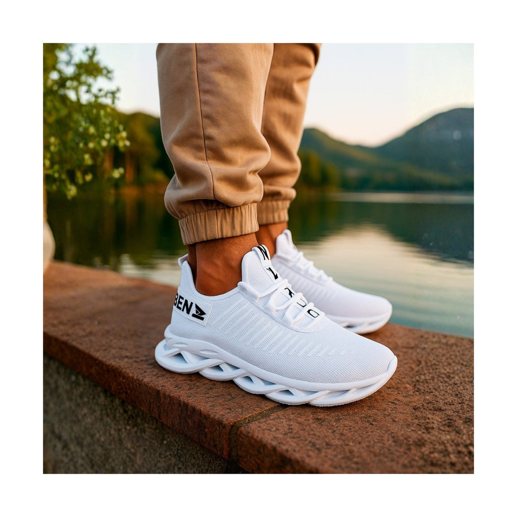 Tênis Masculino Casual Esportivo — Branco — foto 7