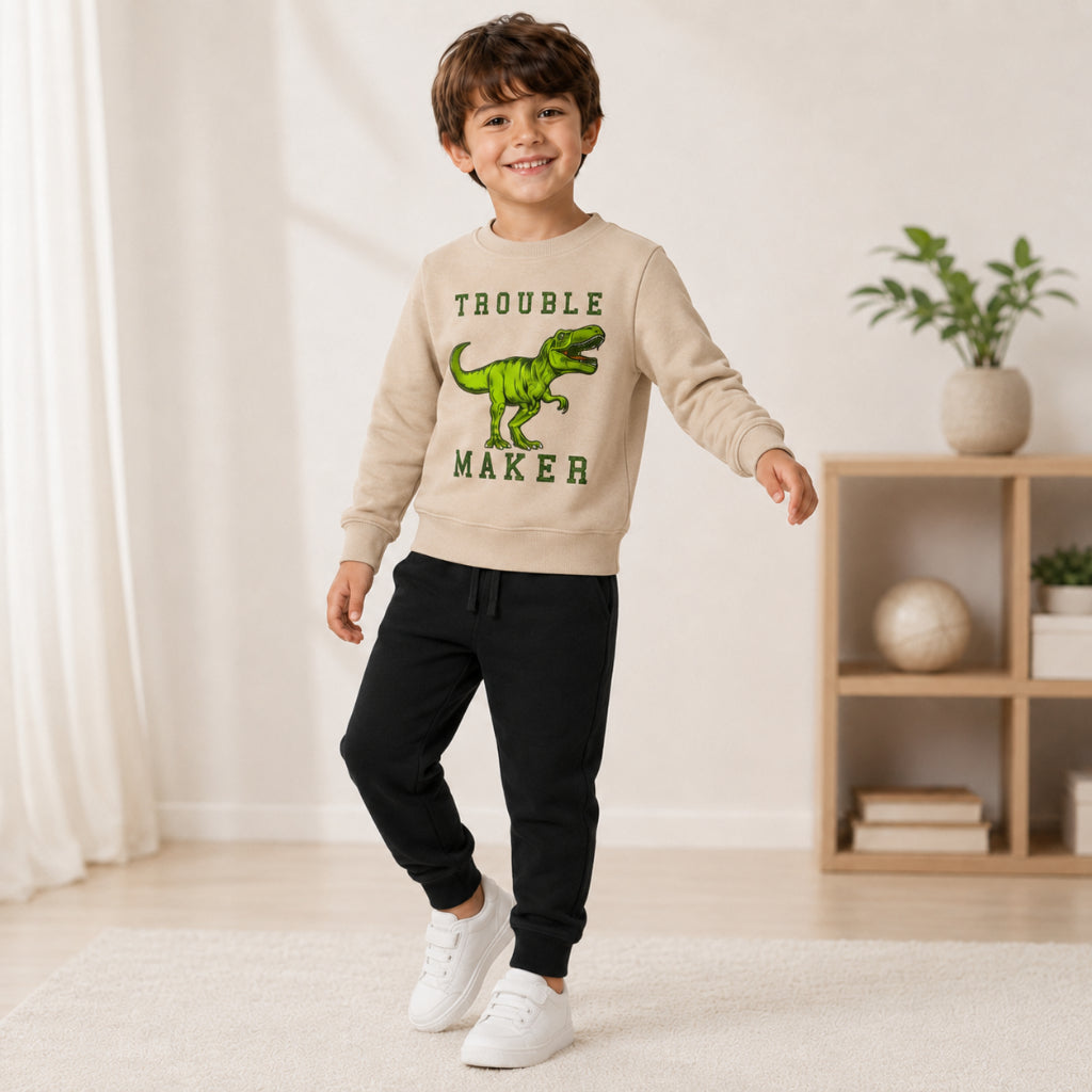 Conjunto Moleton Infantil Dinossauro Calca Jogger
