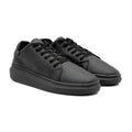 Tênis Masculino Moderno — Preto — vista lateral