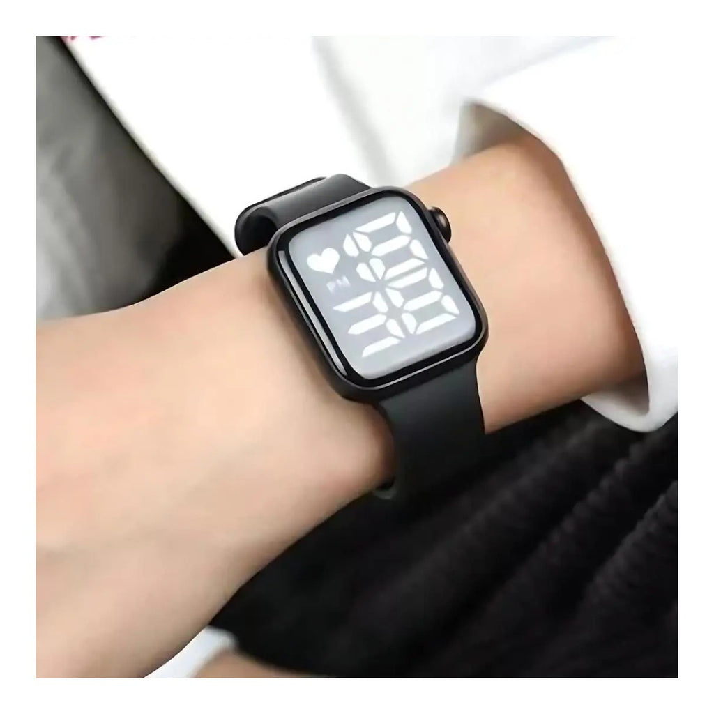 Relógio Digital Atelier Classic — Visor Digital de Fácil Leitura com Funções de Hora, Data e Cronômetro, Pulseira Confortável e Acabamento Resistente, Design Esportivo e Moderno para Uso Diário, Treino e Ocasiões Casuais