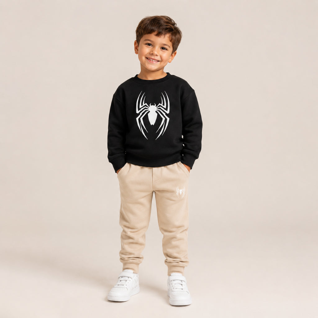 Conjunto Moleton Careca do Homem Aranha Estiioso e Calça