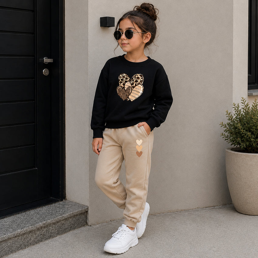 Conjunto Moletom Infantil Agasalho Inverno Fofo Menina