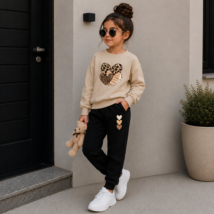 Conjunto Moletom Infantil Agasalho Inverno Fofo Menina
