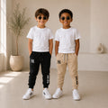 Kit 2 Calça Moletom Infantil NY Inverno Conforto Moda