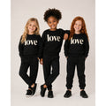 Conjunto Moleton Infantil Feminino Love e Calça Jogger