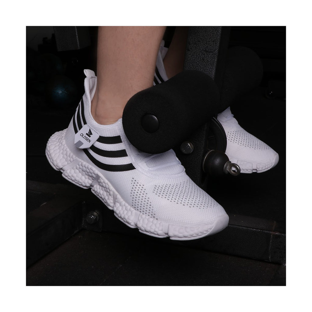 Tênis Masculino Casual Esportivo — Branco — outro ângulo
