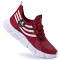 Tênis Masculino Casual Esportivo — Bordô — vista lateral
