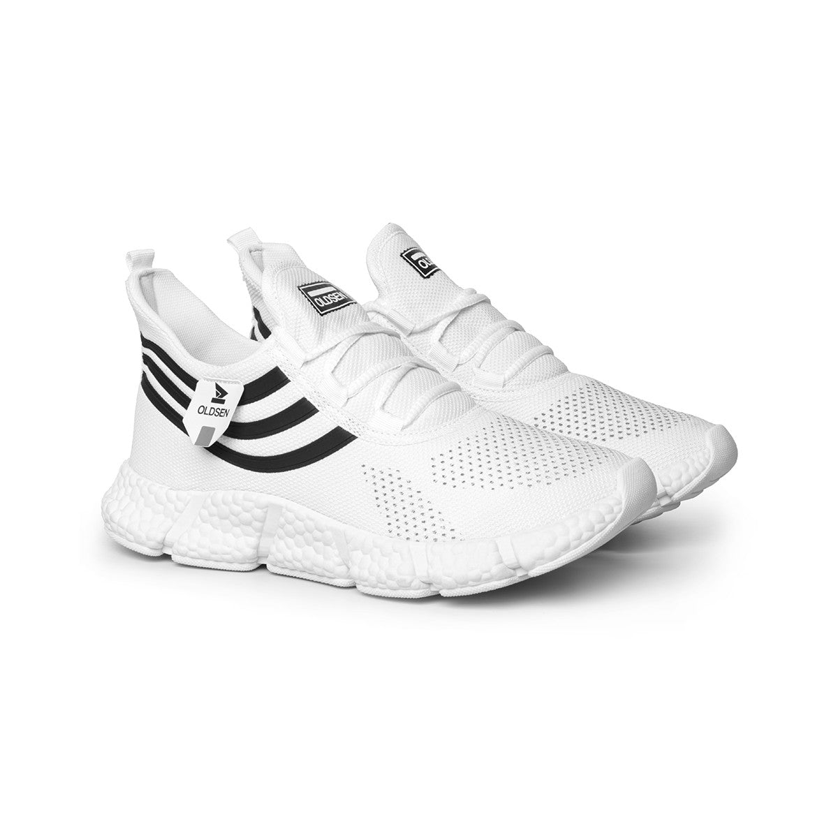 Tênis Masculino Casual Esportivo — Branco — vista frontal