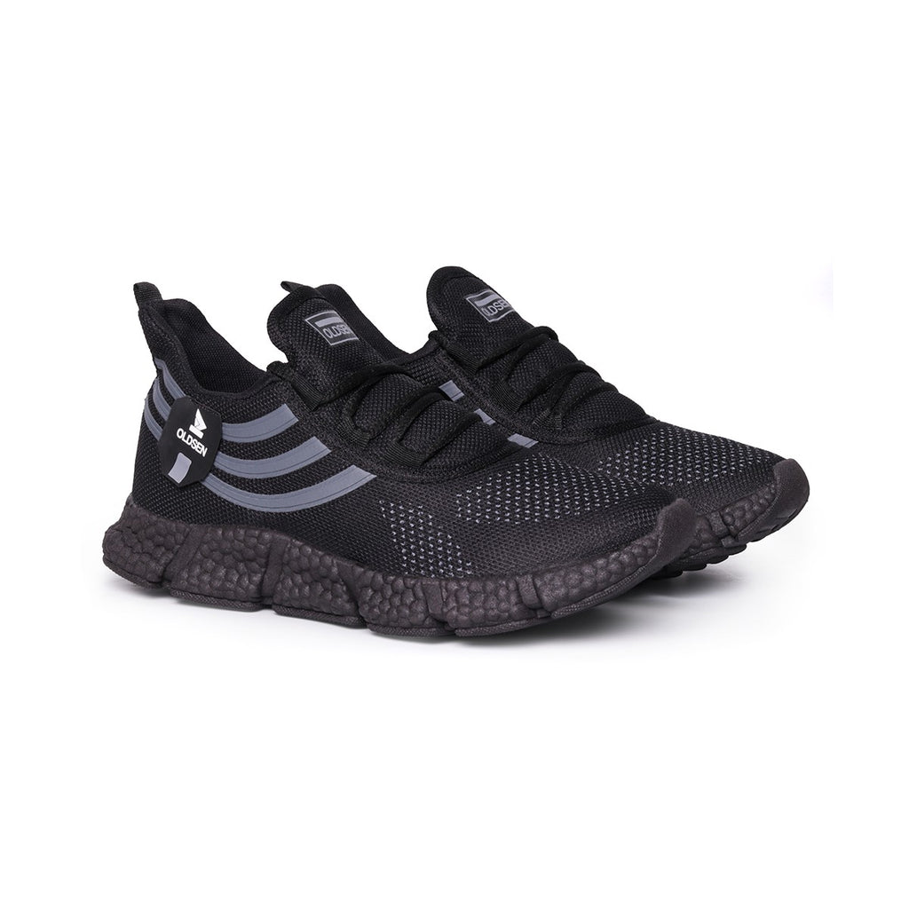 Tênis Masculino Casual Esportivo — Preto — vista frontal
