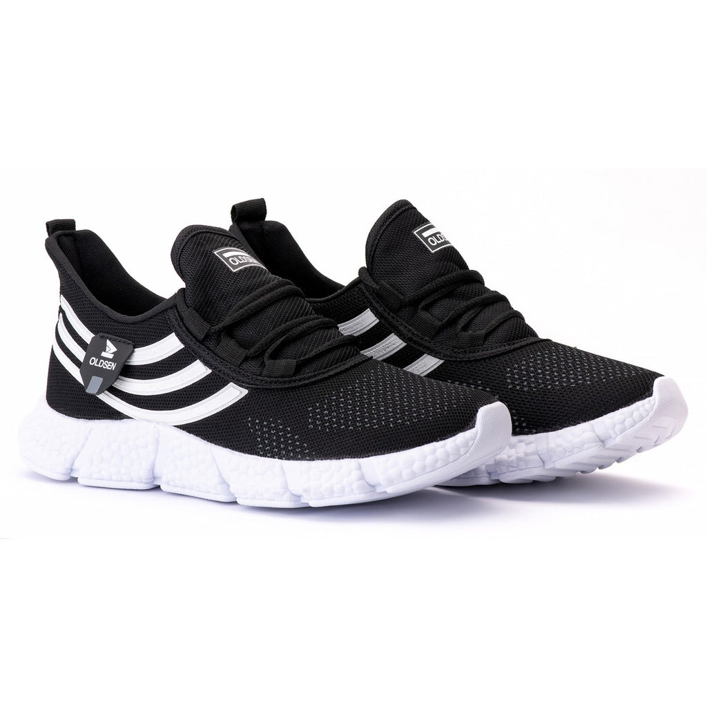 Tênis Masculino Casual Esportivo — Preto — vista frontal