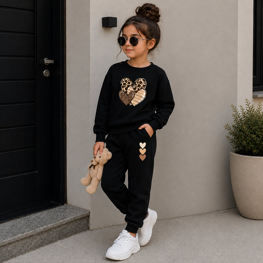 Conjunto Moletom Infantil Agasalho Inverno Fofo Menina
