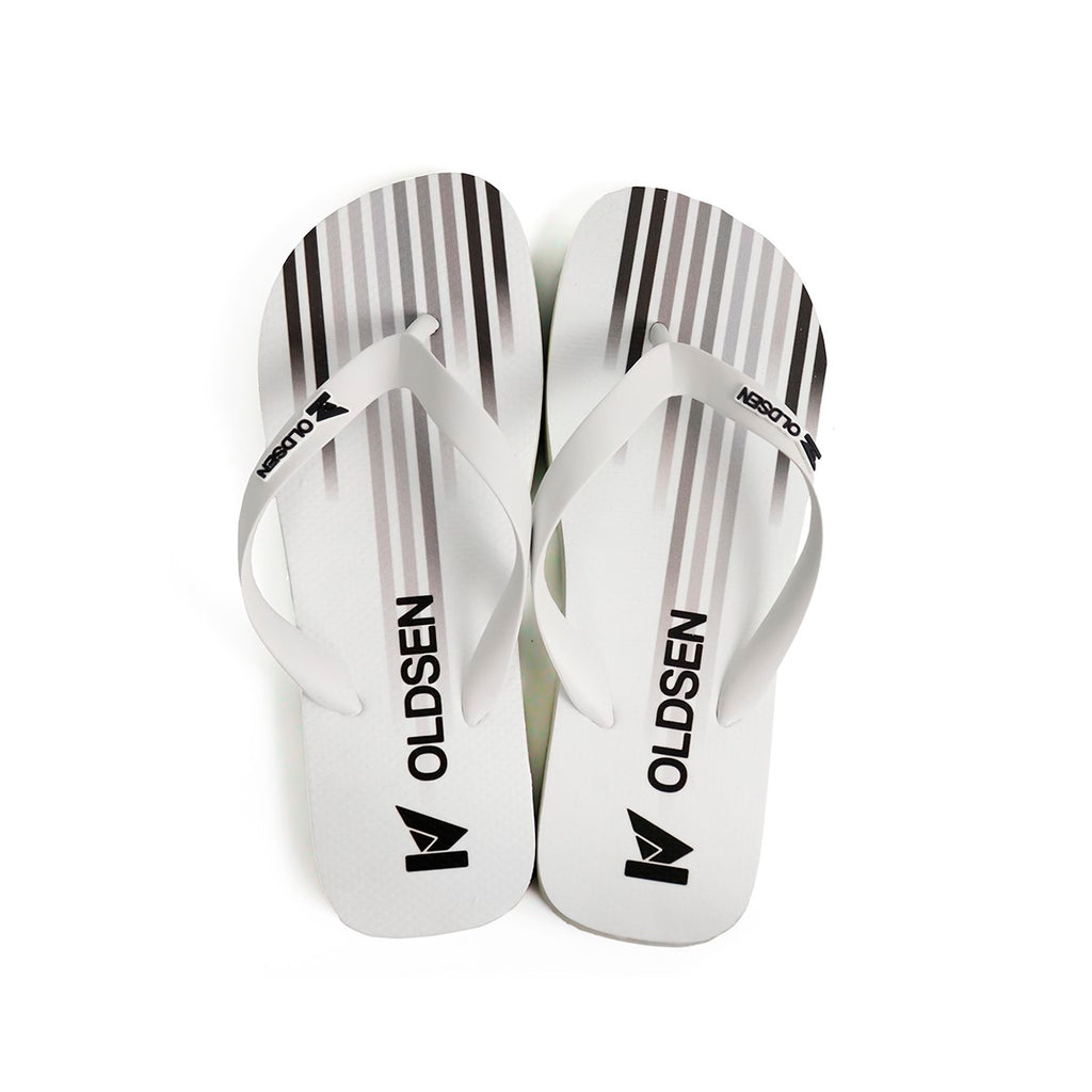 Chinelo Masculino Slide — Branco — vista lateral