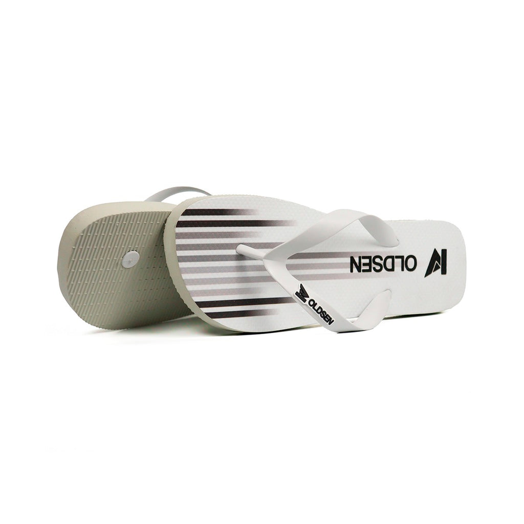Chinelo Masculino Slide — Branco — detalhe