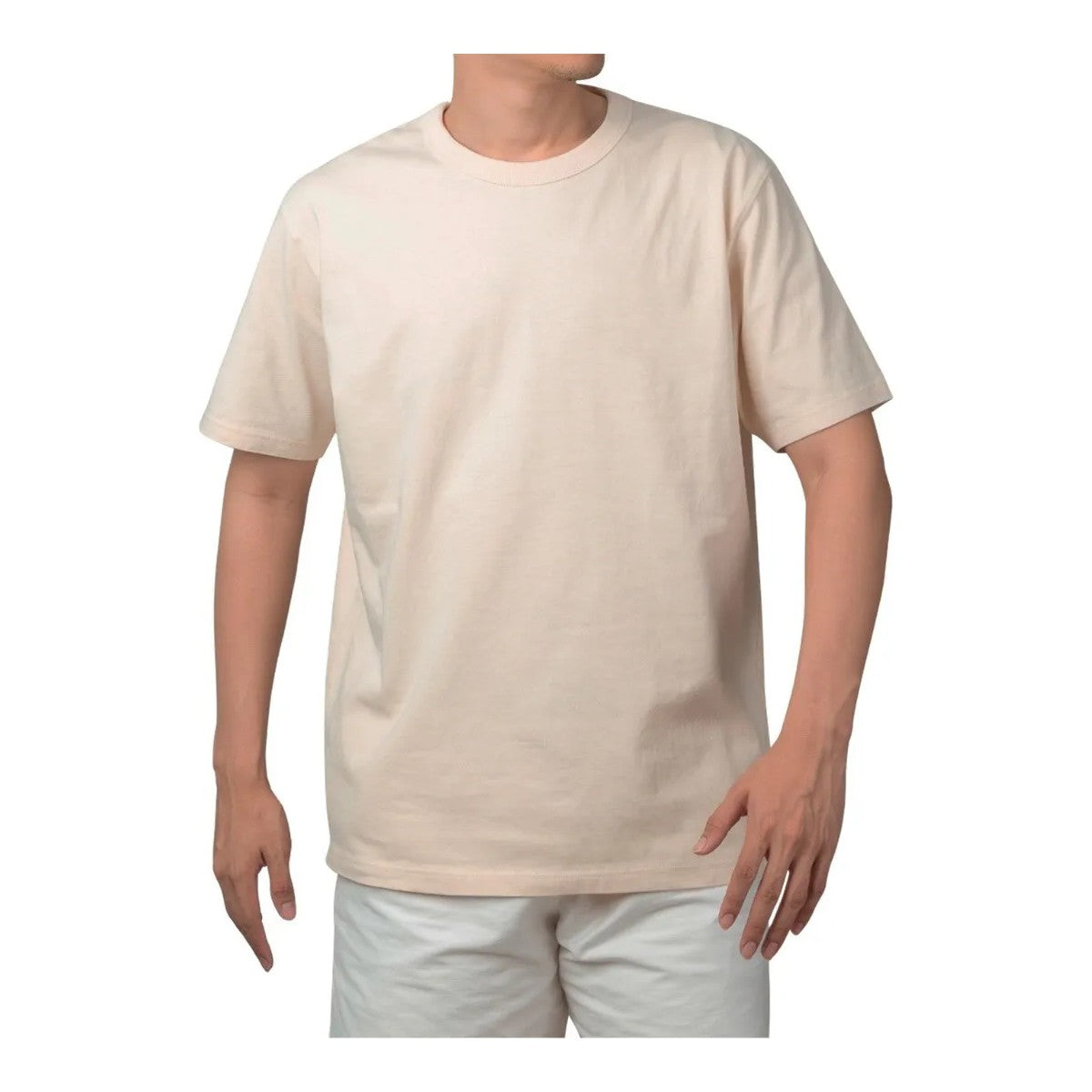 Camiseta Essenza Bege Básica Premium Unissex — Algodão Macio e Respirável, Gola Redonda Reforçada que Não Deforma e Modelagem Regular, Caimento Versátil e Confortável para o Dia a Dia, Combina com Qualquer Look
