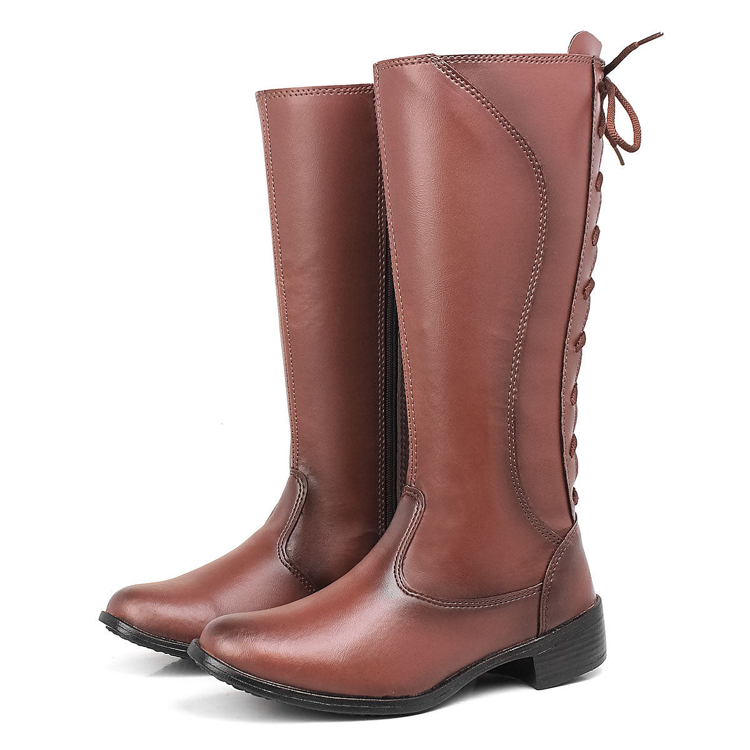 Bota Feminina Cano Alto Country — Marrom — vista frontal