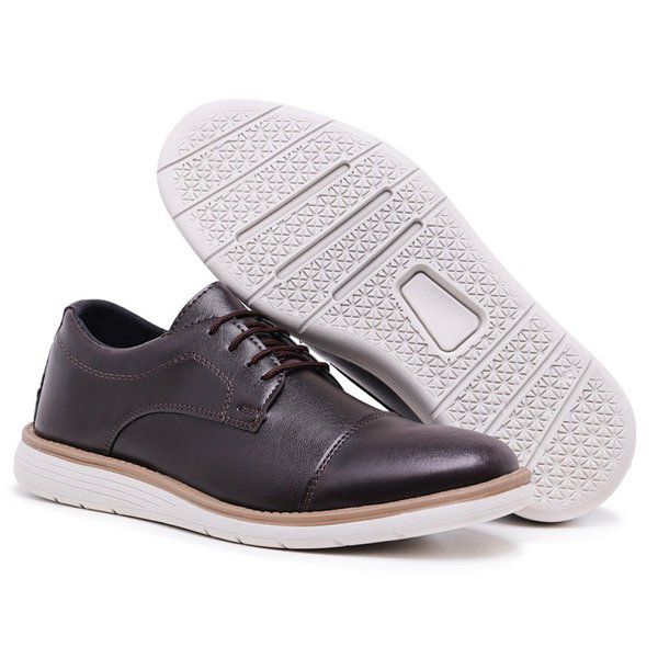 Sapato Oxford Masculino — Preto — vista frontal