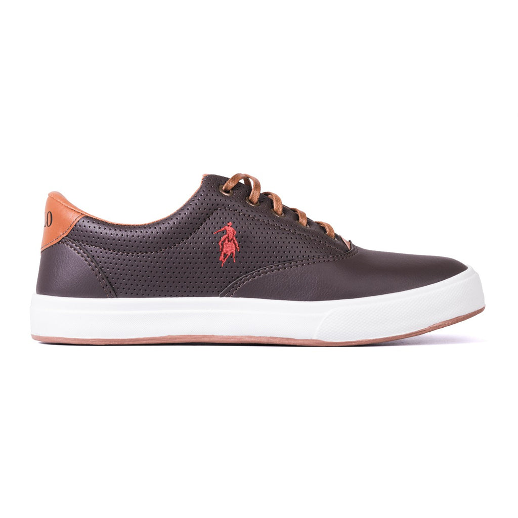 Sapatênis Masculino Casual — Café — vista lateral