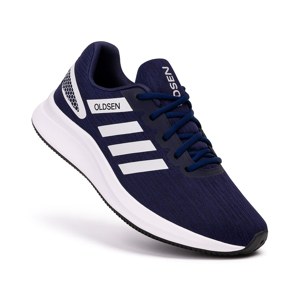 Tênis Masculino Casual Esportivo — Azul — vista lateral
