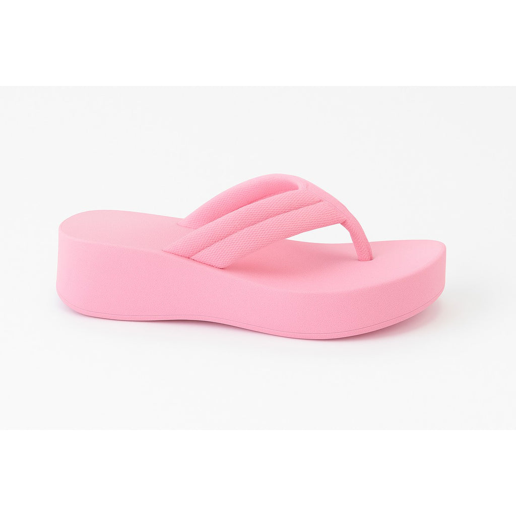 Chinelo Masculino Slide — Rosa — vista lateral