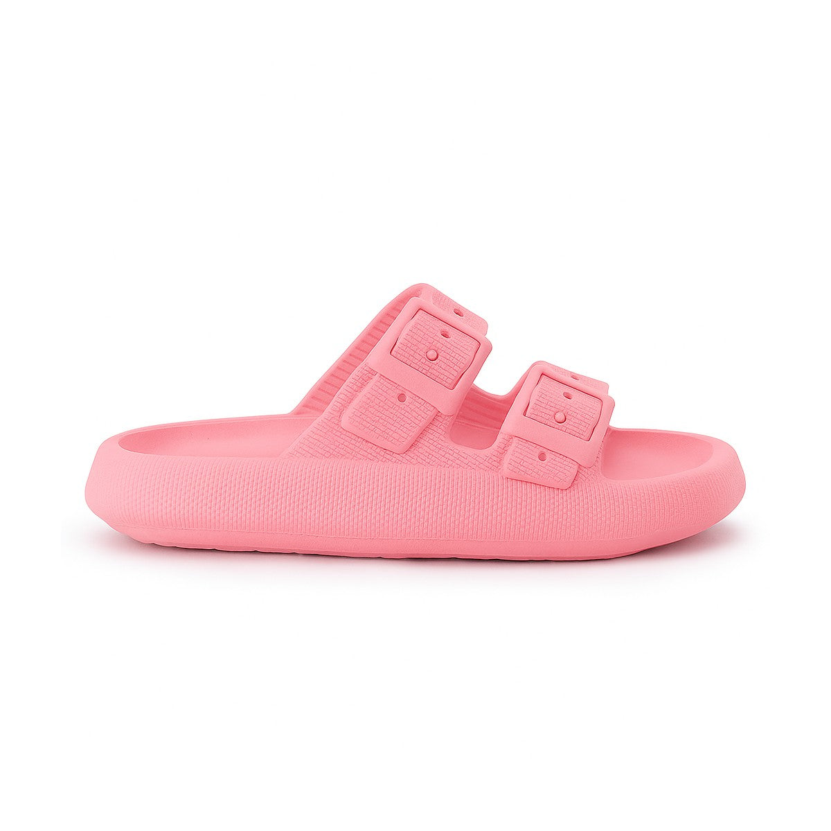 Chinelo Masculino Slide — Rosa — vista lateral