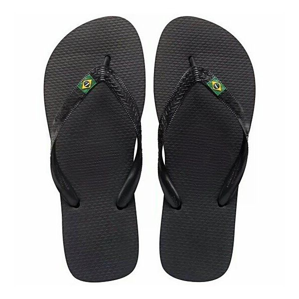 Chinelo Masculino — Preto — vista frontal