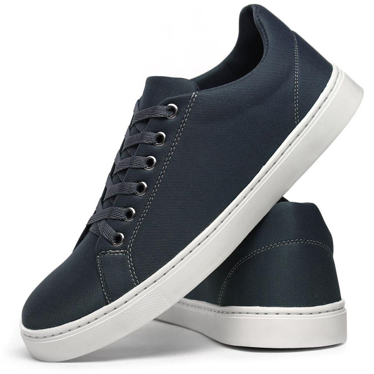Sapatênis Masculino Casual — Chumbo — vista frontal