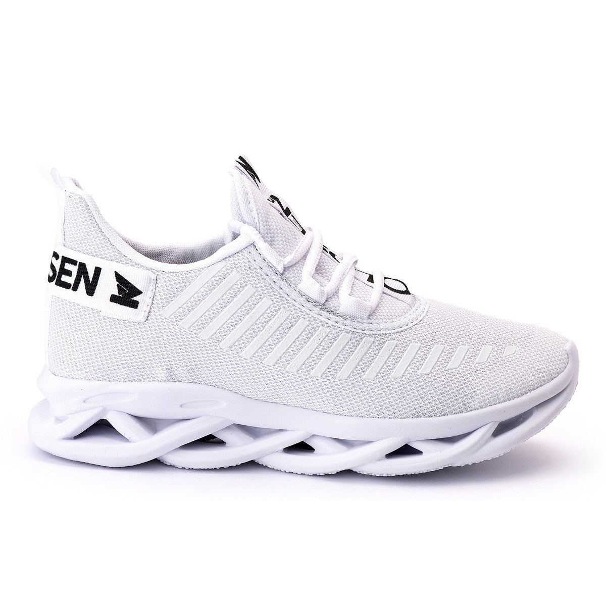 Tênis Masculino Casual Esportivo — Branco — vista frontal