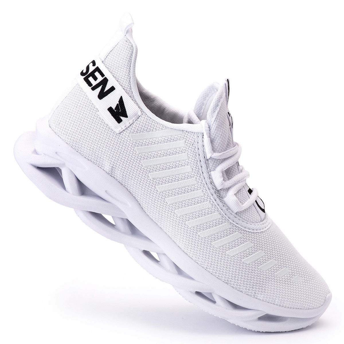 Tênis Masculino Casual Esportivo — Branco — vista lateral