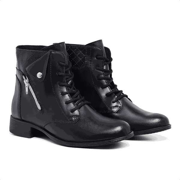 Bota Feminina — Preta — vista lateral