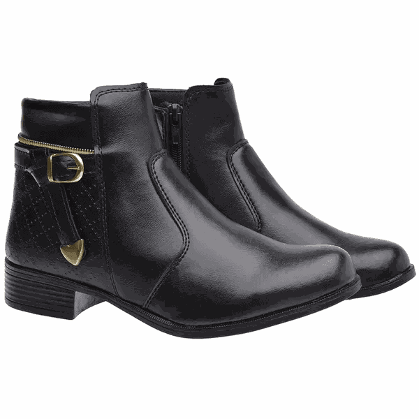 Bota Feminina — Preta — vista lateral