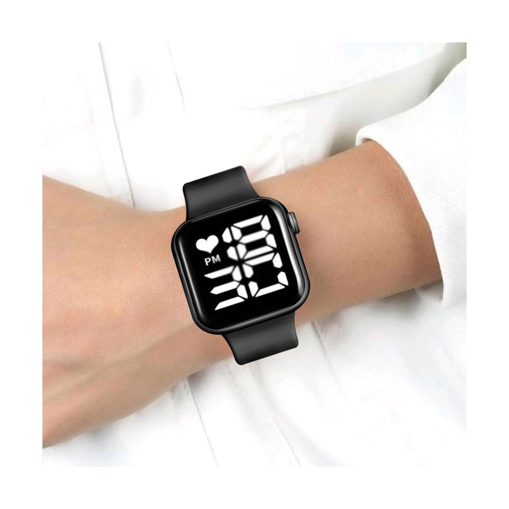Relógio Digital Atelier Classic — Visor Digital de Fácil Leitura com Funções de Hora, Data e Cronômetro, Pulseira Confortável e Acabamento Resistente, Design Esportivo e Moderno para Uso Diário, Treino e Ocasiões Casuais