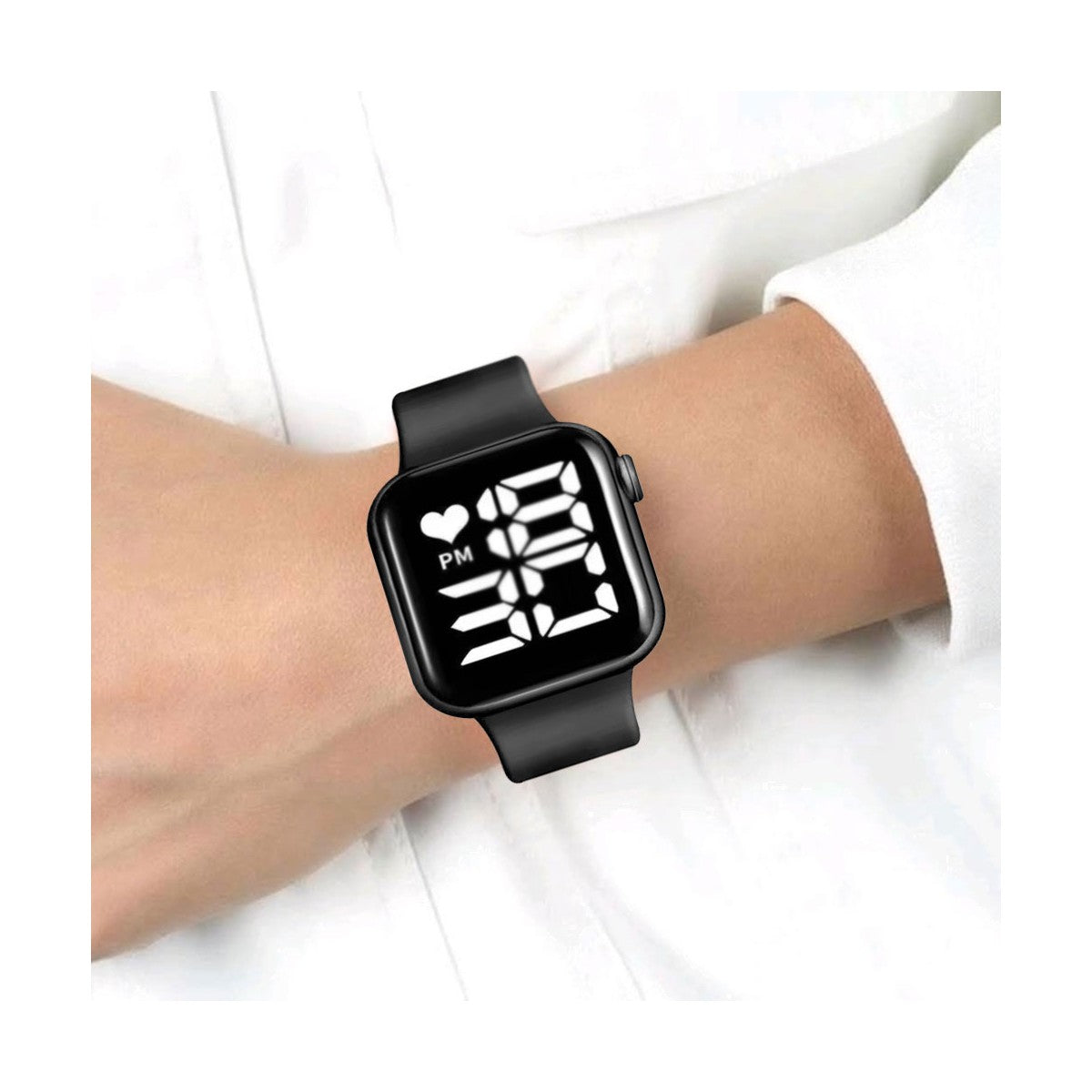 Relógio Digital Atelier Classic — Visor Digital de Fácil Leitura com Funções de Hora, Data e Cronômetro, Pulseira Confortável e Acabamento Resistente, Design Esportivo e Moderno para Uso Diário, Treino e Ocasiões Casuais