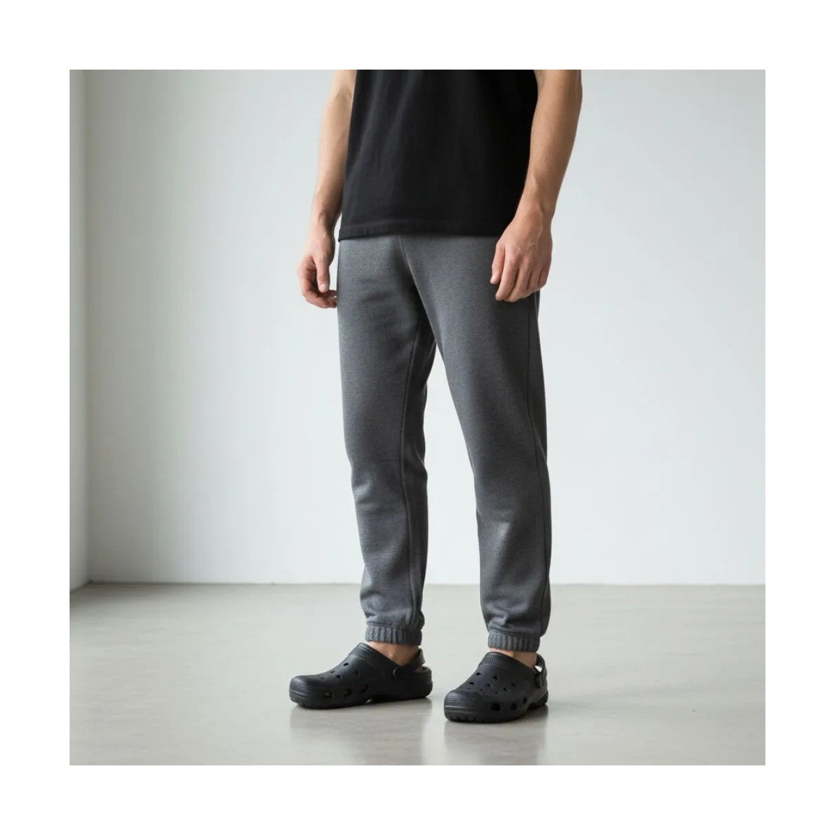 Chinelo Masculino Slide — Preto — vista frontal