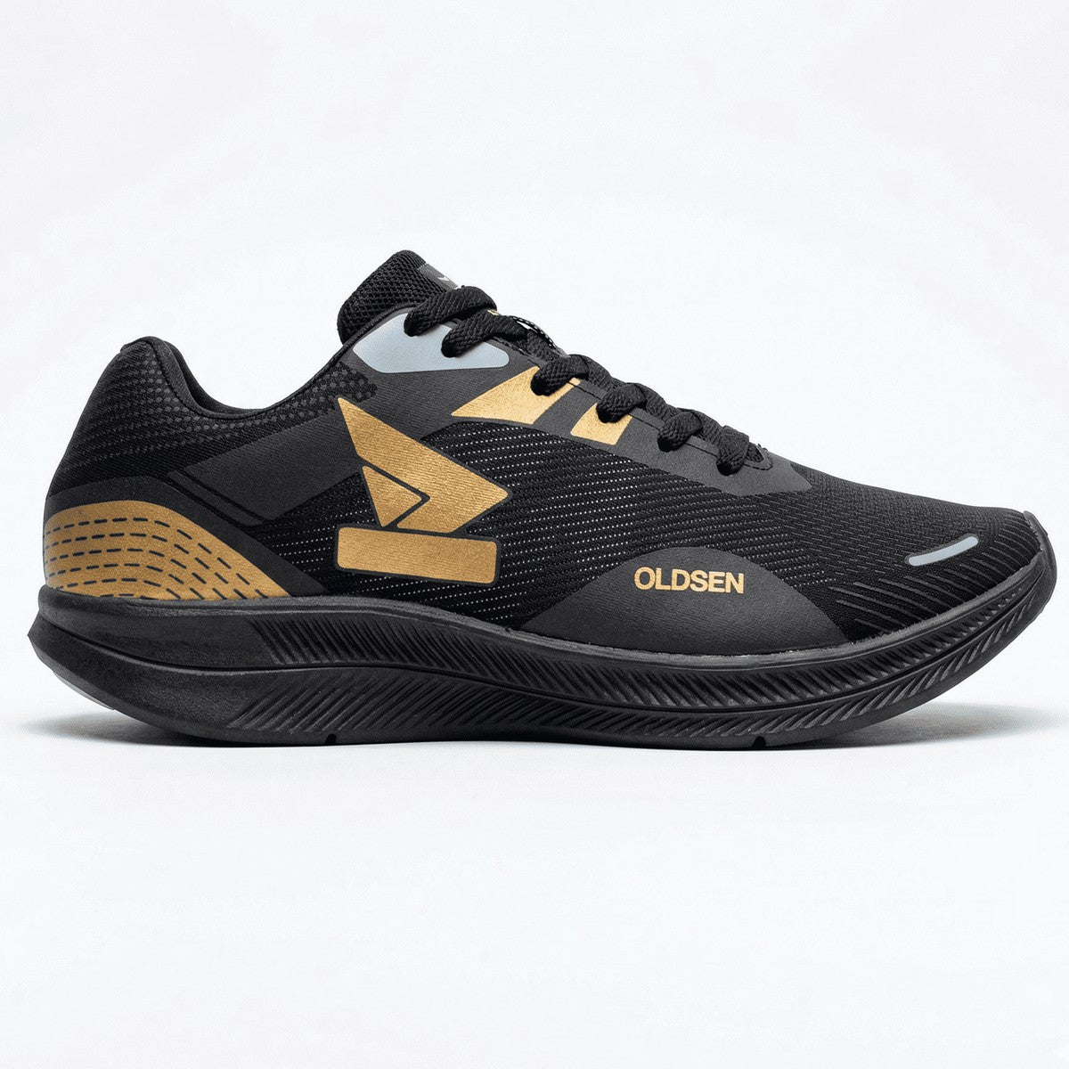Tênis Masculino Casual Esportivo — Dourado — detalhe