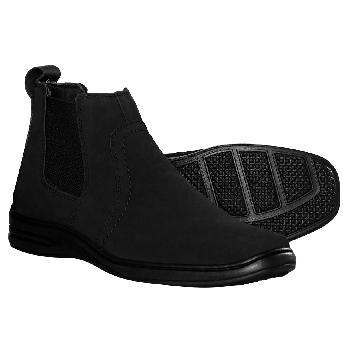 Botina Sintética Comfort 8013 NOBUCK PRETO