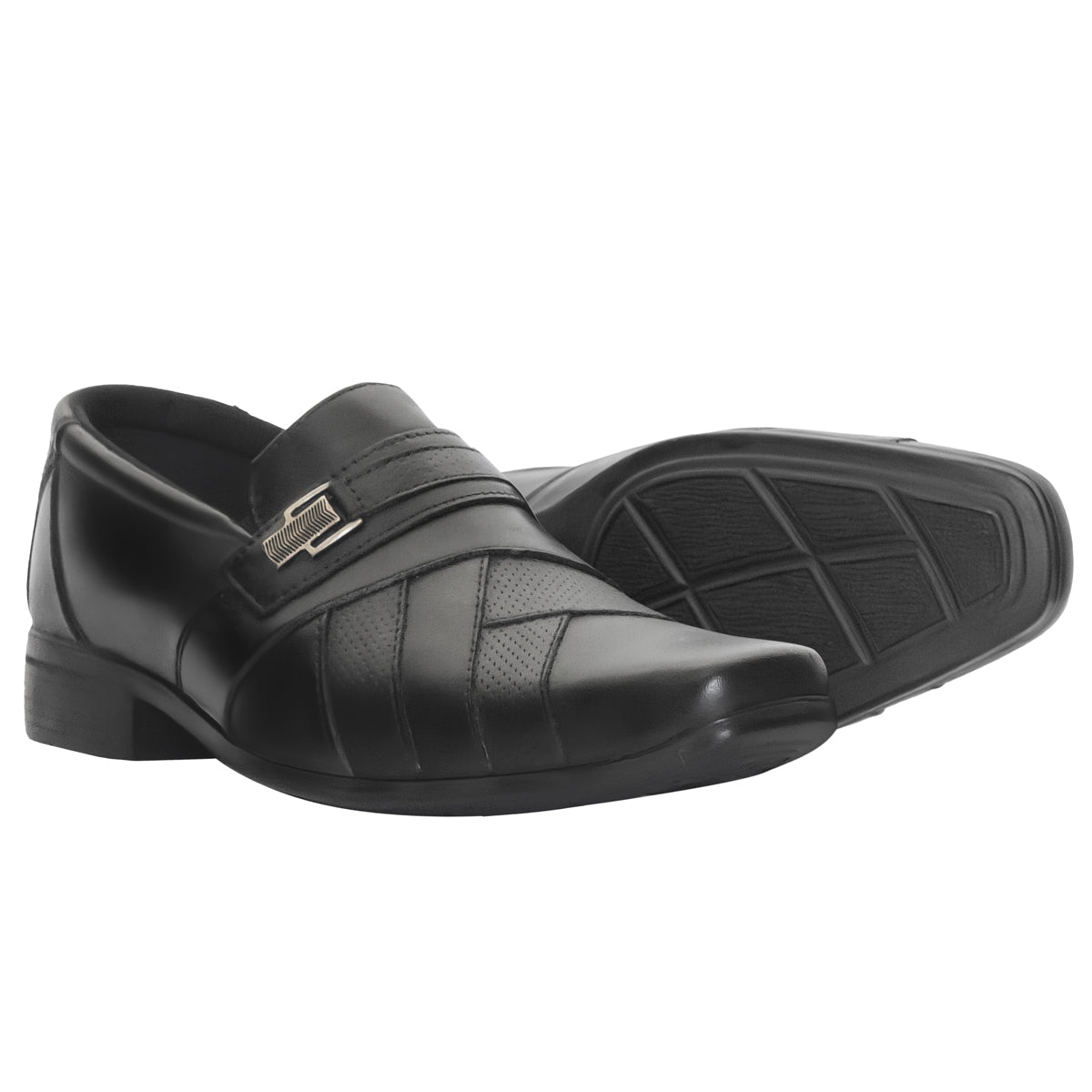 Sapato Social Couro Clássico 3061 COURO PRETO
