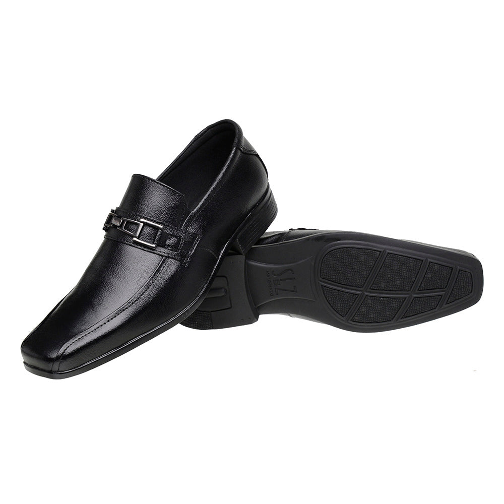 Sapato Social Couro Clássico 3031 COURO PRETO