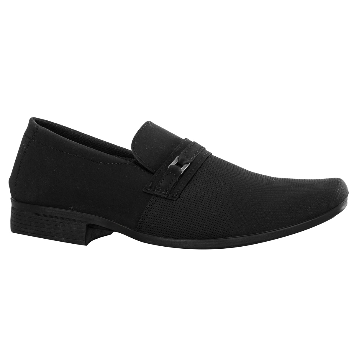 Sapato Social Sintético 1101 NOBUCK PRETO