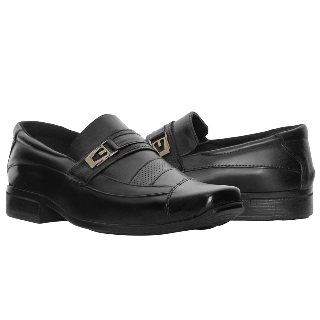 Sapato Social Couro Clássico 3051 COURO PRETO