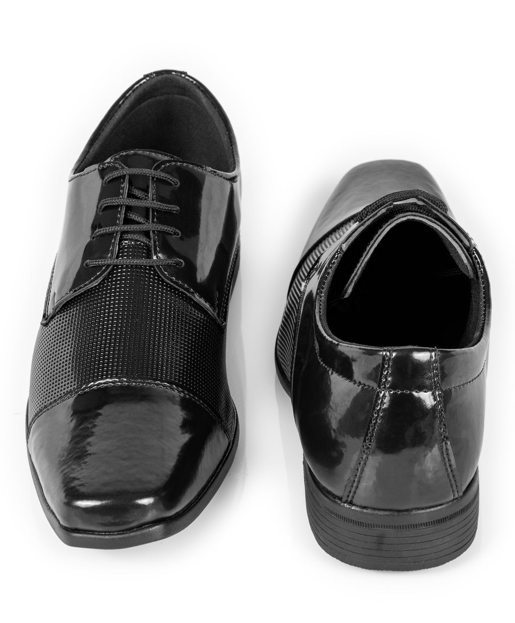 Sapato Social Sintético 1011 VERNIZ PRETO