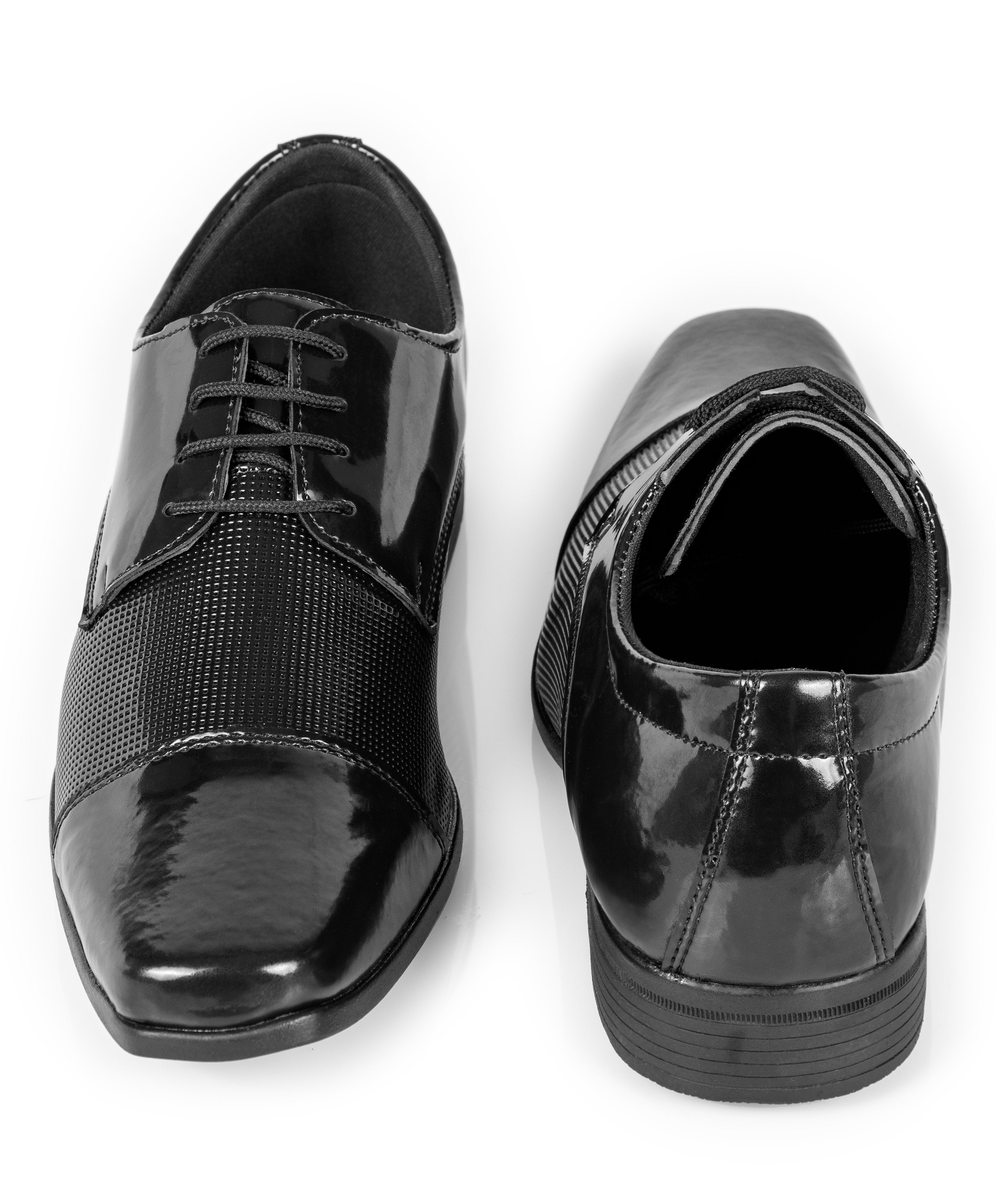 Sapato Social Sintético 1011 VERNIZ PRETO