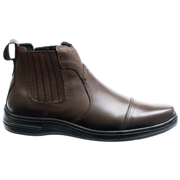 Botina Couro Comfort 7020 COURO CAFE