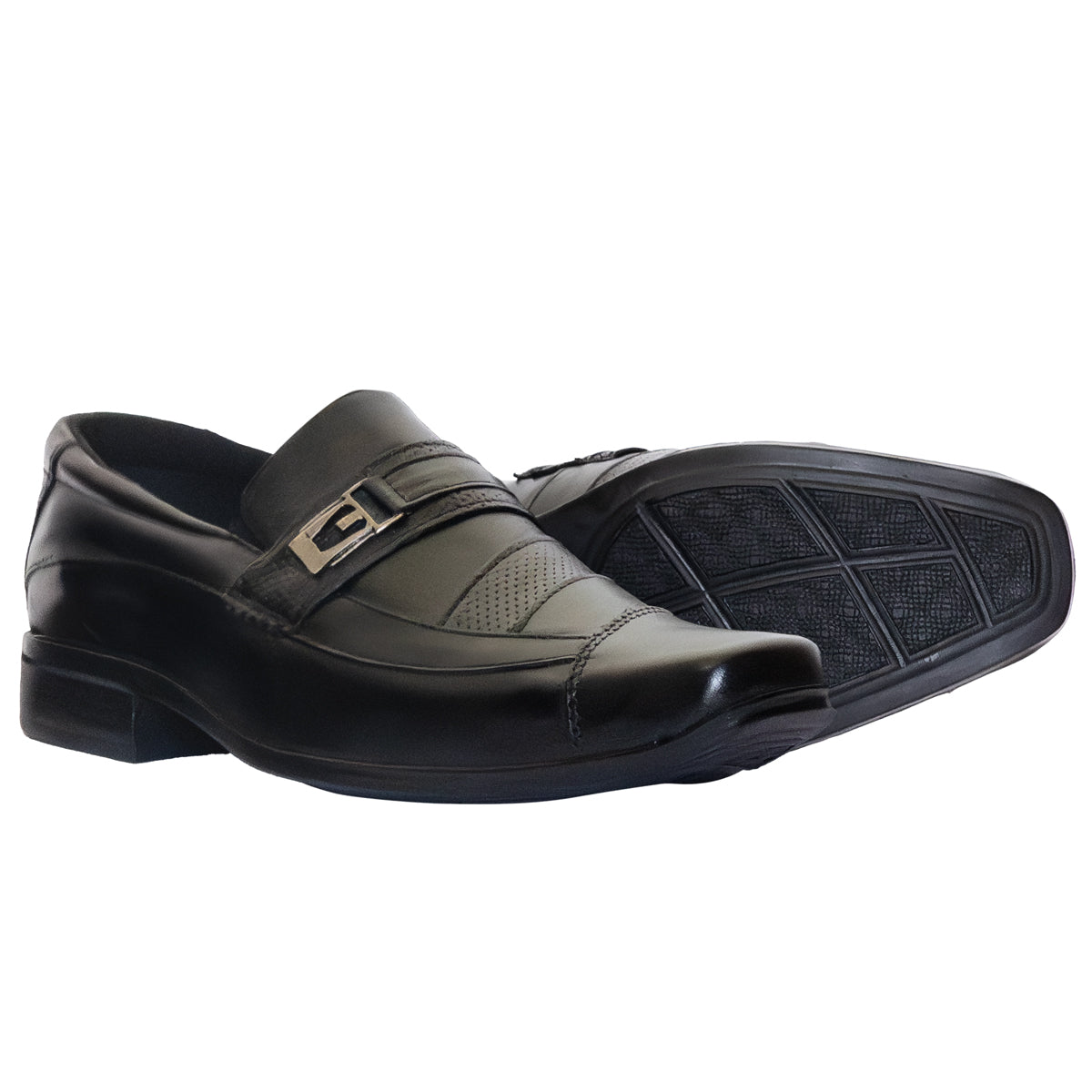 Sapato Social Couro Clássico 3051 COURO PRETO