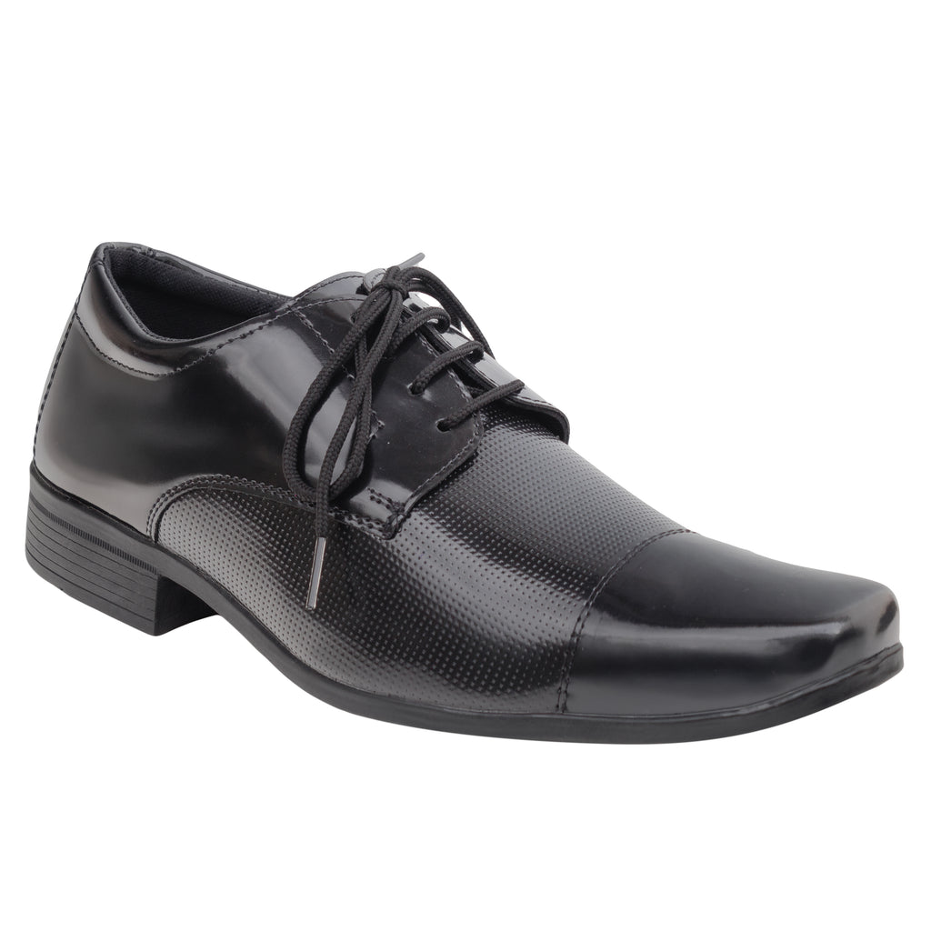 Sapato Social Sintético 1011 VERNIZ PRETO