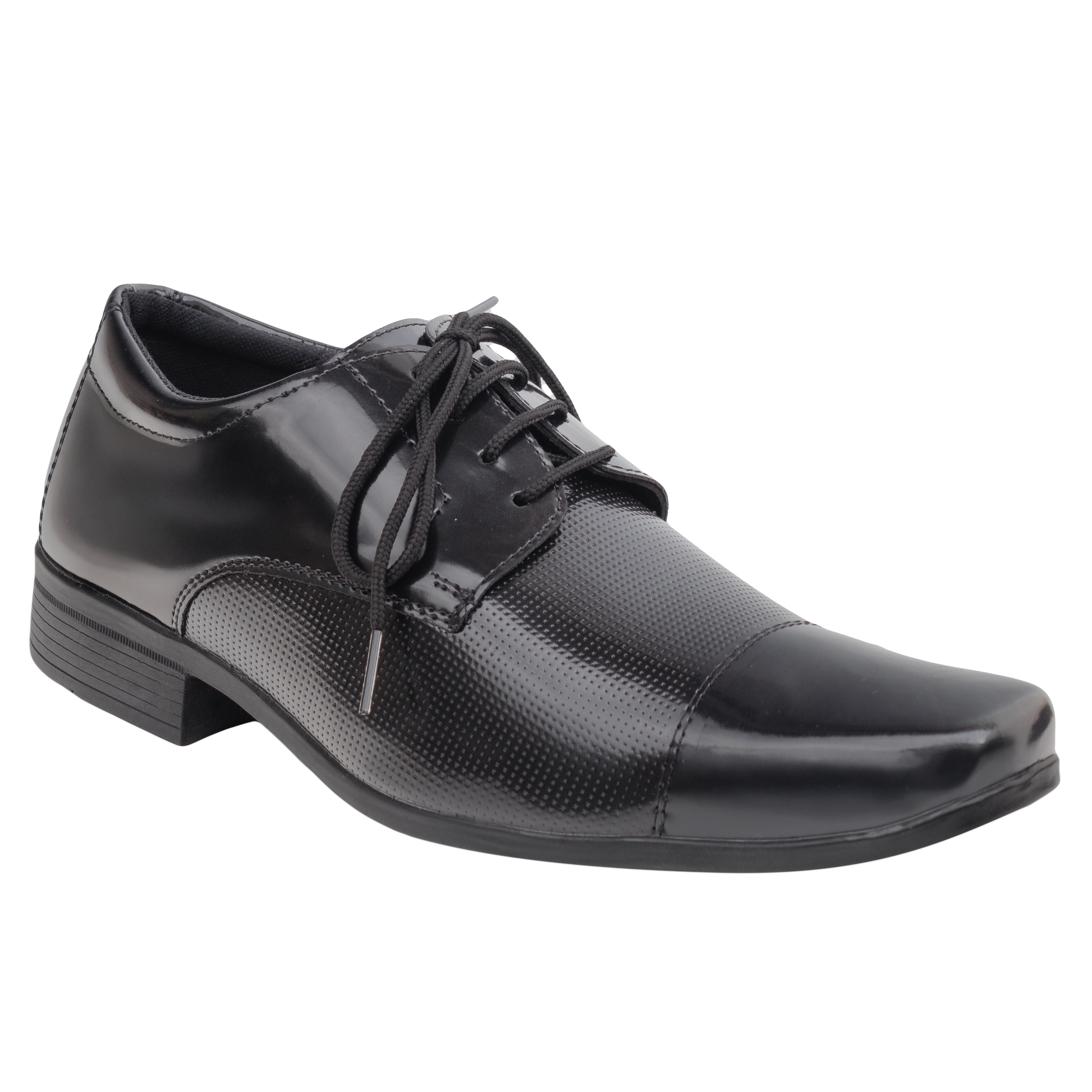 Sapato Social Sintético 1011 VERNIZ PRETO
