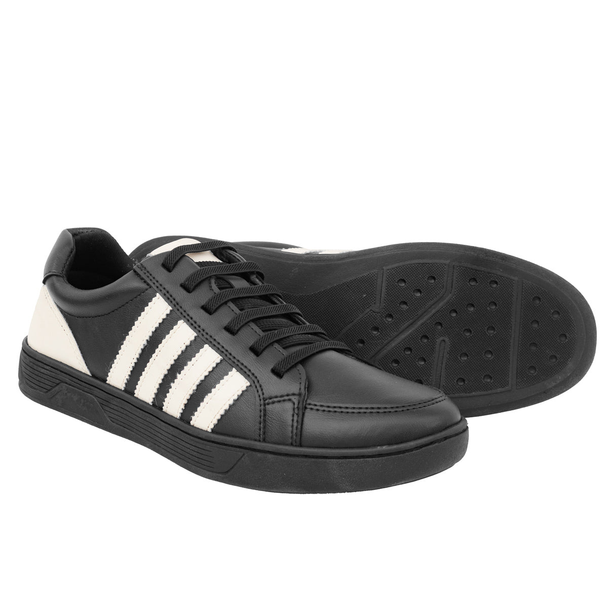 Sapatênis 18010 PRETO-OFF WHITE