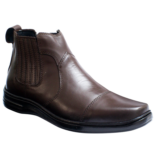 Botina Couro Comfort 7020 COURO CAFE