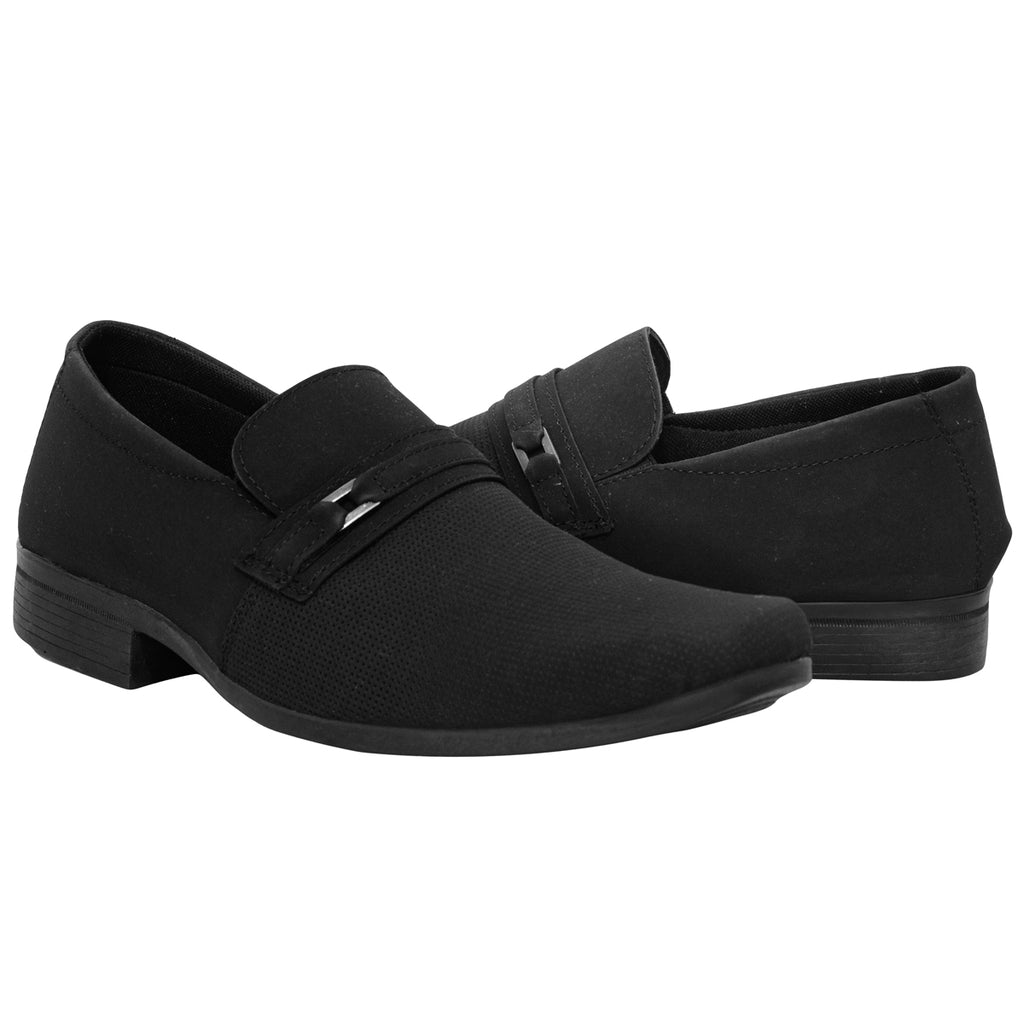 Sapato Social Sintético 1101 NOBUCK PRETO